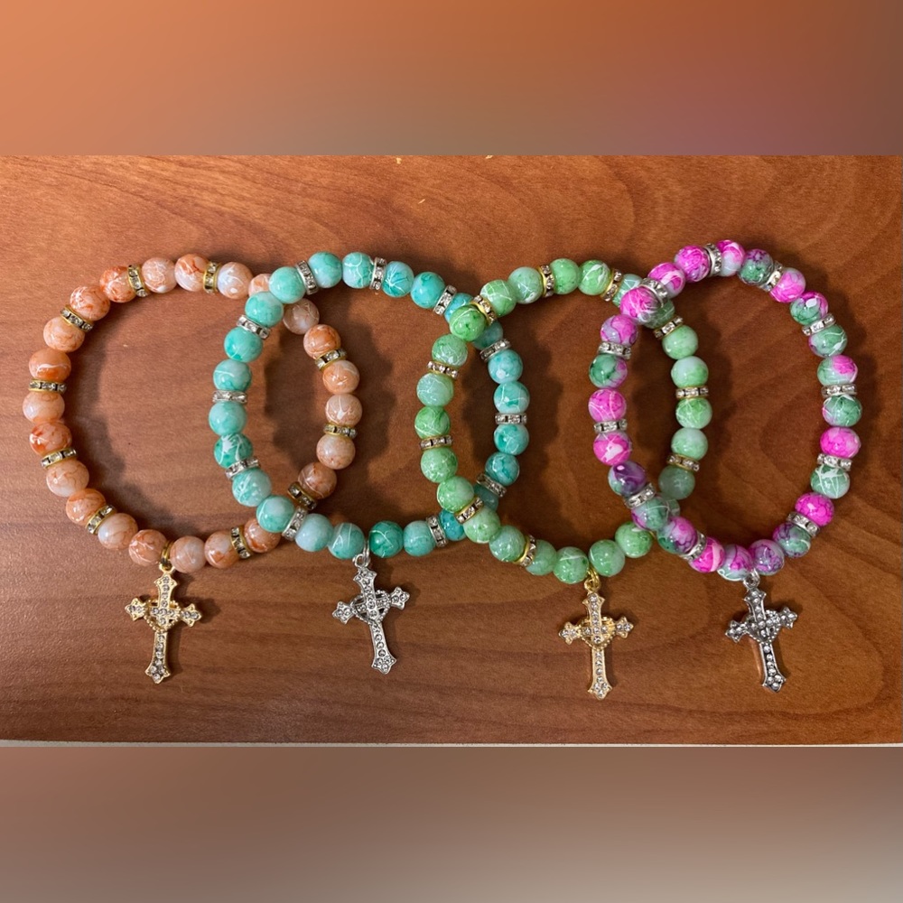 Handmade Cross bracelets $5 each 4/$20